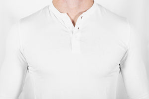 Vital Long Sleeve Henley - White - jargonlifestyle.com