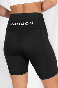 Vital Biker Shorts - Jet Black - jargonlifestyle.com