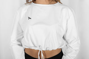 Active Long Sleeve Crop - Off White - jargonlifestyle.com