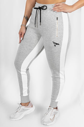 Idol Joggers - Grey/White - jargonlifestyle.com