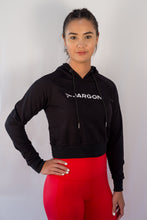 Load image into Gallery viewer, Classic Cropped Hoodie - Black - jargonlifestyle.com