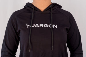 Classic Cropped Hoodie - Black - jargonlifestyle.com