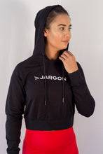 Load image into Gallery viewer, Classic Cropped Hoodie - Black - jargonlifestyle.com