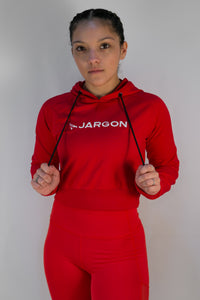 Classic Cropped Hoodie - Red - jargonlifestyle.com