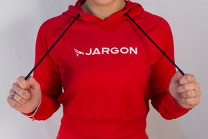 Classic Cropped Hoodie - Red - jargonlifestyle.com