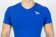 Load image into Gallery viewer, Proactive V-Neck Tee - Blue - jargonlifestyle.com