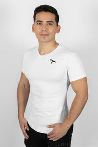 Proactive V-Neck Tee - White - jargonlifestyle.com