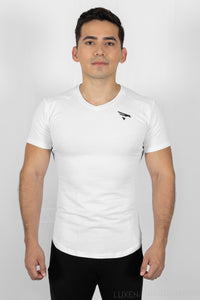 Proactive V-Neck Tee - White - jargonlifestyle.com