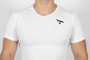 Proactive V-Neck Tee - White - jargonlifestyle.com