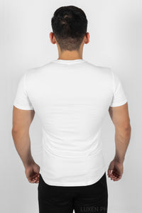 Proactive V-Neck Tee - White - jargonlifestyle.com